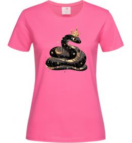 Жіноча футболка Змія чорно-золота