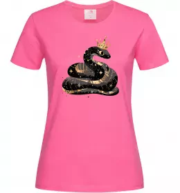 Женская футболка Кобра контур тонкий Голубой фото