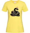Женская футболка Змія чорно-золота Лимонный фото