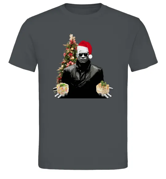 Мужская футболка Морфеус новорічний вибір Графит фото