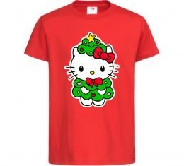 Детская футболка Новорічна Кітті Детская футболка Новорічна Кітті