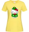 Жіноча футболка Новорічна Кітті Лимонний Жіноча футболка Новорічна Кітті Лимонний фото