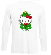 Лонгслив Новорічна Кітті Белый фото