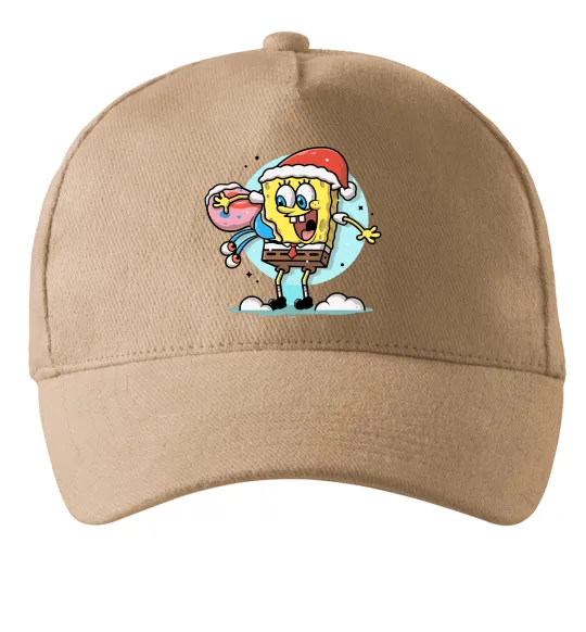 Кепка Губка Боб новорічний Песочный фото