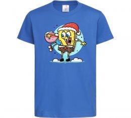 Детская футболка Губка Боб новорічний