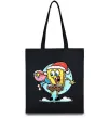 Еко-сумка Губка Боб новорічний Чорний фото
