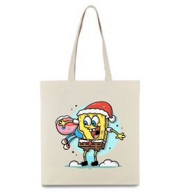 Эко-сумка Губка Боб новорічний Эко-сумка Губка Боб новорічний