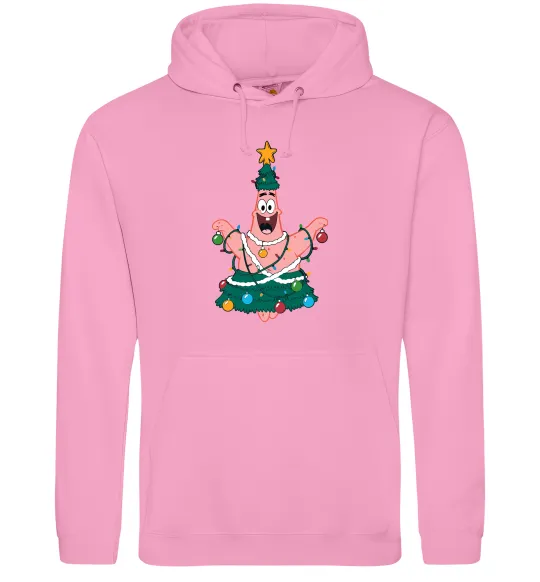 Жіноча толстовка (худі) Новорічний Патрік Рожевий фото