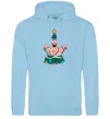 Жіноча толстовка (худі) Новорічний Патрік Блакитний фото