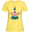 Женская футболка Новорічний Патрік Лимонный фото