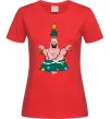 Женская футболка Новорічний Патрік Красный фото