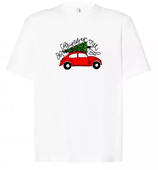 Футболка Оверсайз Oh Christmas tree Белый фото