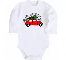 Детский боди Oh Christmas tree Белый фото