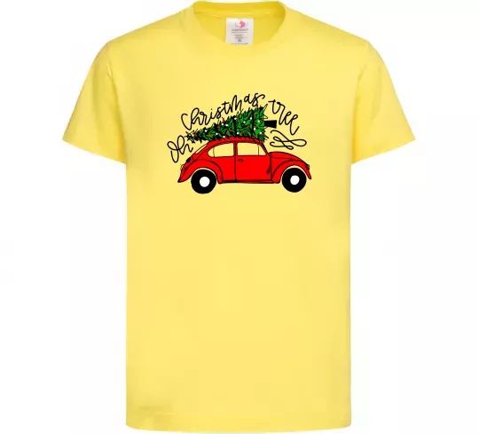 Детская футболка Oh Christmas tree Лимонный фото