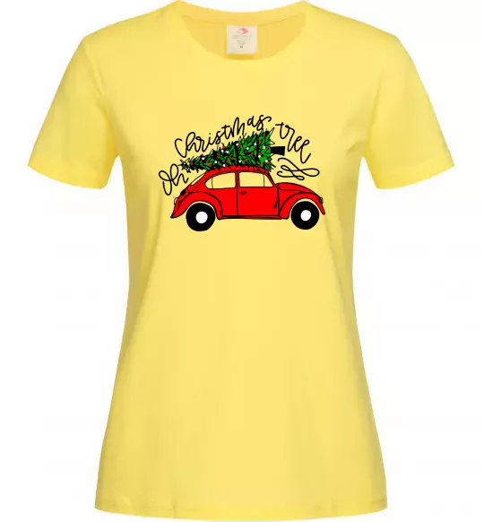 Жіноча футболка Oh Christmas tree Лимонний фото