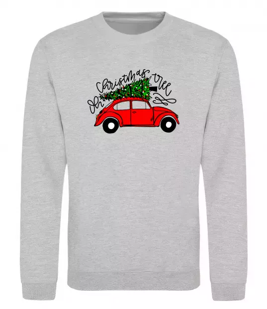 Свитшот Oh Christmas tree Серый меланж фото