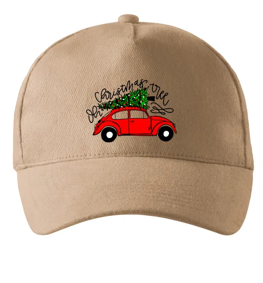 Кепка Oh Christmas tree Пісочний фото