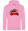 Мужская толстовка (худи) Oh Christmas tree Розовый фото