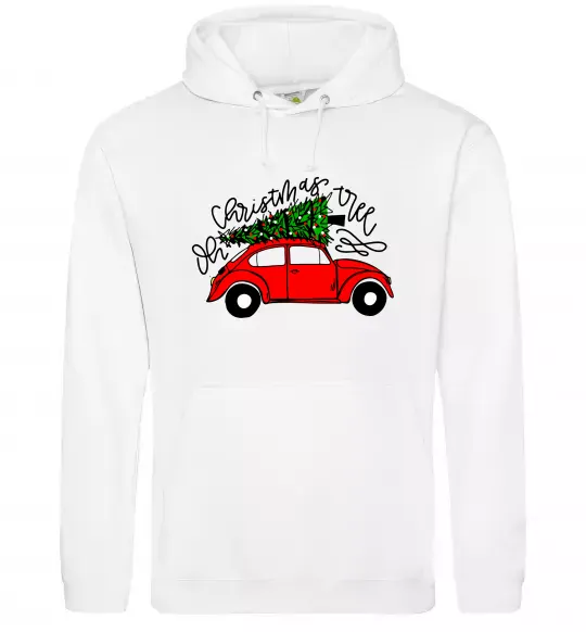 Чоловіча толстовка (худі) Oh Christmas tree Білий фото