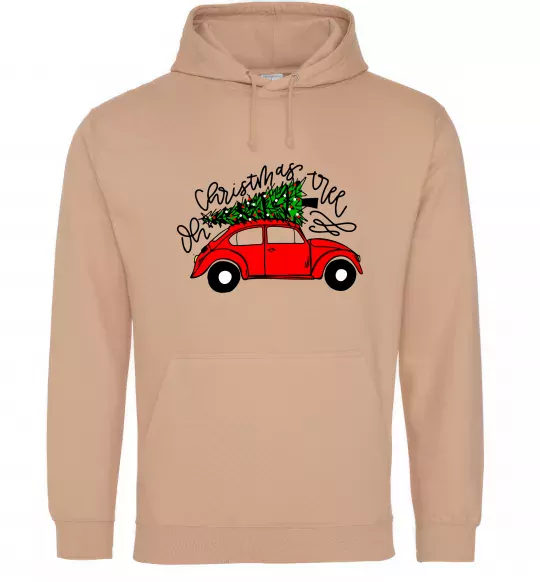 Жіноча толстовка (худі) Oh Christmas tree Пісочний фото