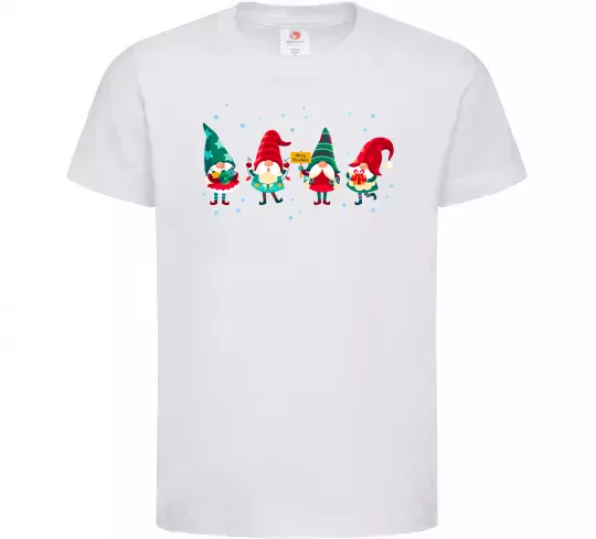 Детская футболка Гноми новорічні Белый фото