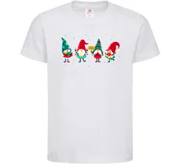 Детская футболка Гноми новорічні Белый фото