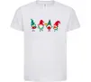 Детская футболка Гноми новорічні Белый фото