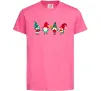 Детская футболка Гноми новорічні Ярко-розовый фото
