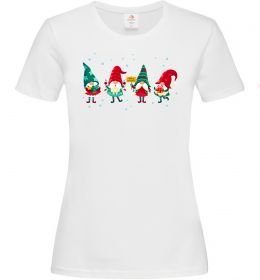 Жіноча футболка Гноми новорічні