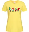 Жіноча футболка Гноми новорічні Лимонний фото