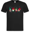 Чоловіча футболка Гноми новорічні Чорний Чоловіча футболка Гноми новорічні Чорний фото