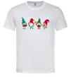 Чоловіча футболка Гноми новорічні Білий Чоловіча футболка Гноми новорічні Білий фото