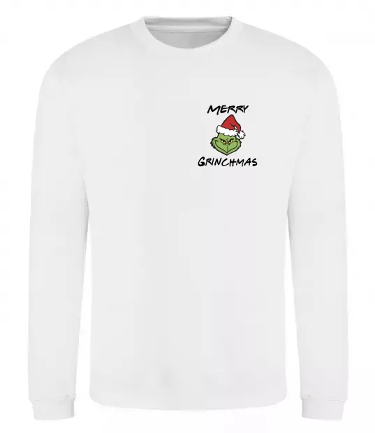 Світшот Merry Grinchmas Білий фото