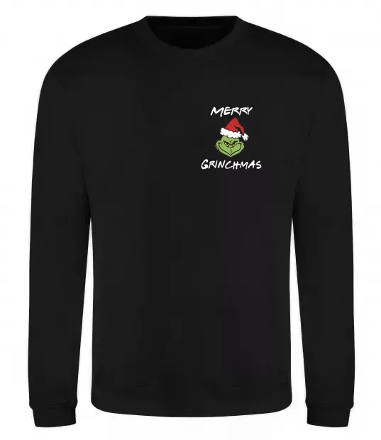 Світшот Merry Grinchmas Чорний фото