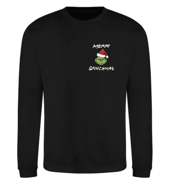 Світшот Merry Grinchmas Чорний фото