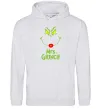 Мужская толстовка (худи) Mrs.Grinch Серый меланж фото