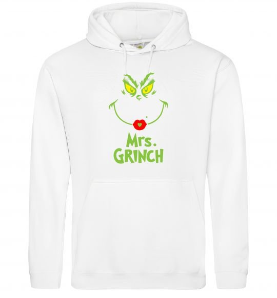 Женская толстовка (худи) Mrs.Grinch Белый фото