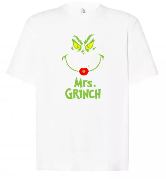 Футболка Оверсайз Mrs.Grinch Білий фото