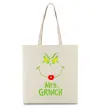 Эко-сумка Mrs.Grinch Бежевый фото