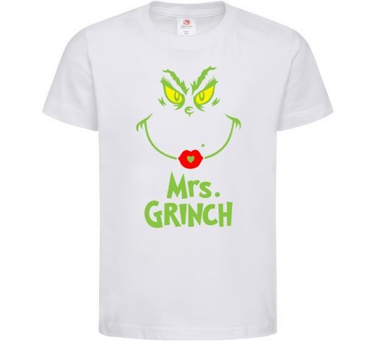 Детская футболка Mrs.Grinch Белый фото