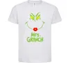 Дитяча футболка Mrs.Grinch Білий Дитяча футболка Mrs.Grinch Білий фото