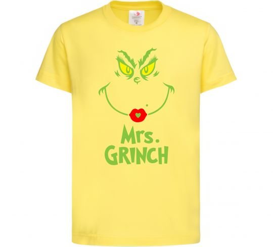 Детская футболка Mrs.Grinch Лимонный фото