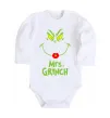 Детский боди Mrs.Grinch Белый фото