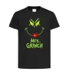 Детская футболка Mrs.Grinch Черный фото