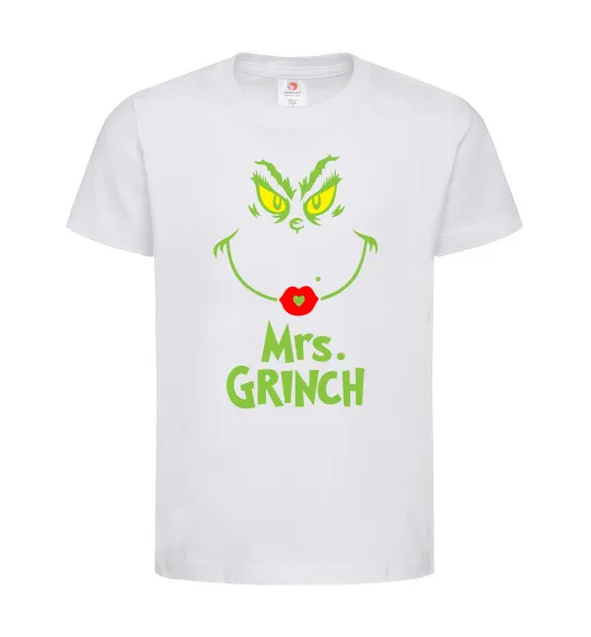 Детская футболка Mrs.Grinch Белый фото