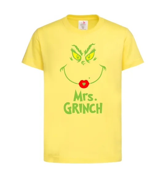 Детская футболка Mrs.Grinch Лимонный фото