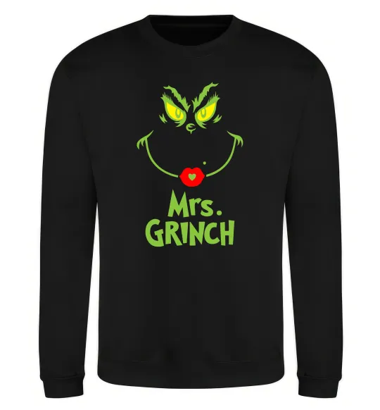 Світшот Mrs.Grinch Чорний фото