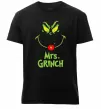 Чоловіча преміум футболка Mrs.Grinch Чорний фото