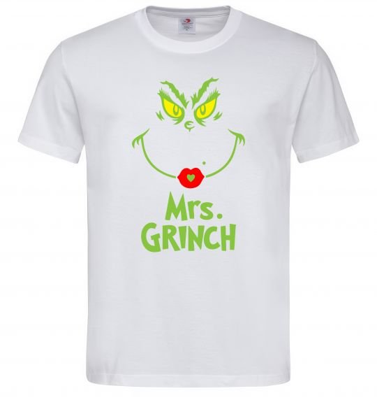 Мужская футболка Mrs.Grinch Белый фото