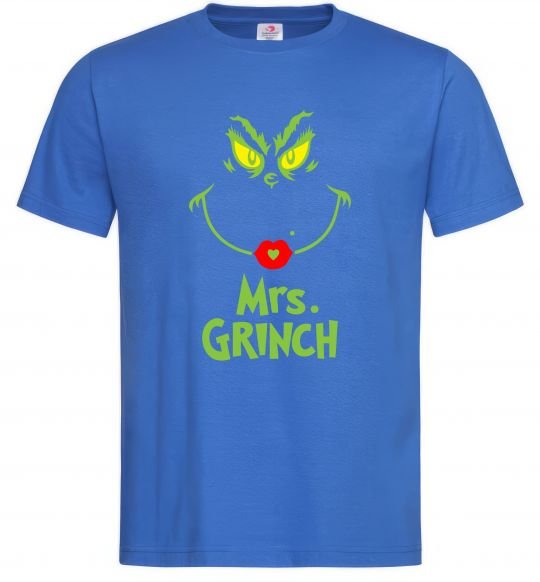 Мужская футболка Mrs.Grinch Ярко-синий фото